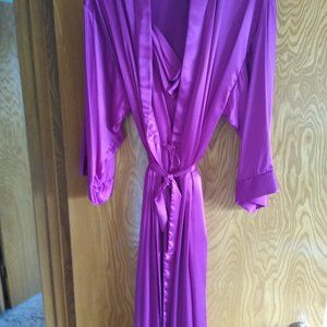 Violet negligee set (coat and nightgown)